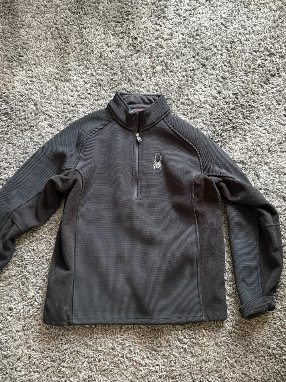 Spyder Men's Black Half-Zip Performance Sweater